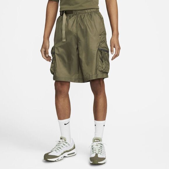 New Nike Tech Pack Utility Cargo Shorts Olive Green DX0229-222 Mens Size Medium - Picture 5 of 5